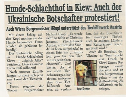 Auch der ukrainische Botschafter protestiert