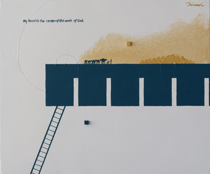 雲の上のアルケミスト  3   455mm*380mm   F8   2022  acrylic on canvas, wood