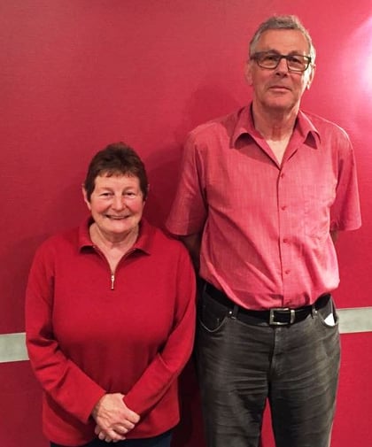 Zwei neue Ehrenmitglieder: Sibylla Meili und Paul Rohrer (Foto: Adrian Oberer)