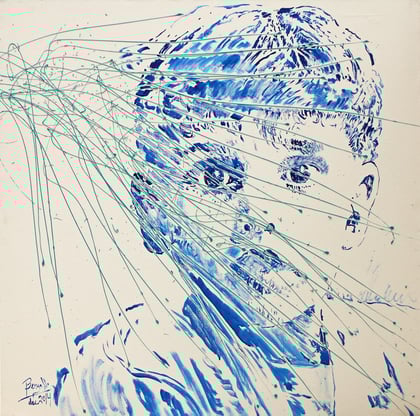 L'Etonnement, acrylique sur toile, 100 x 100 cm, 2014