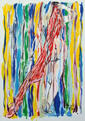 Univers Parallèles, acrylique sur toile, 100 x 70 cm, 2015