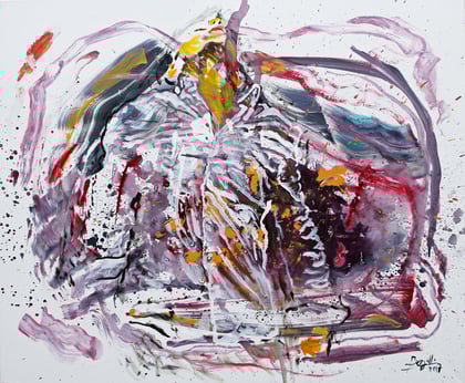 Fuera del Tiempo, acrylique sur toile, 120 x 100 cm, 2017