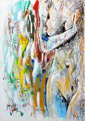 Mécanique Poétique, acrylique sur toile, 100 x 70 cm 2015