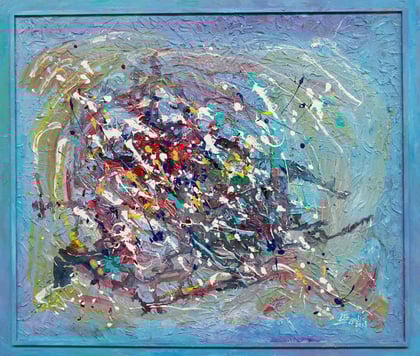 Expansion, acrylique sur bois, 120 x 100 cm, 2015