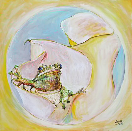 Mundo Nuevo - acrylique sur toile, 100 x 100 cm, 2015