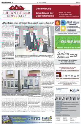 Großer Pressebericht über uns