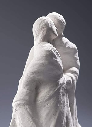 EINER TRAGE DES ANDEREN LAST (GAL 6.2), Bronze H 33 cm, 2011