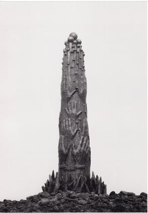 AN DEN FRIEDEN 1979, Bronze, Höhe 105 cm