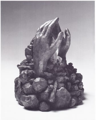 GEBORGEN 1991, Bronze, Höhe 36 cm