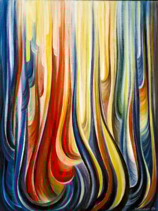 CHORAL, Öl auf Leinwand, 75 x 100 cm