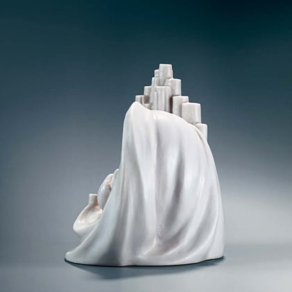 GLAUBE - HOFFNUNG - LIEBE, 2003, Steinguss (Marmor), Höhe 27 cm