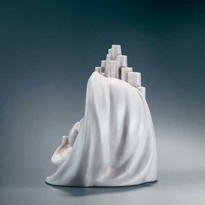 GLAUBE - HOFFNUNG - LIEBE, 2003, Steinguss (Marmor), Höhe 27 cm