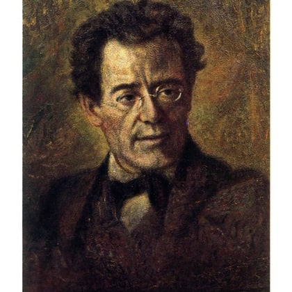 Retrato de Gustav Mahler por Anton Wagner-Henning.