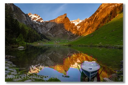Marcel Schiegg, Fotografie, Geschenkidee, Seealpsee, Alpstein, Schweiz