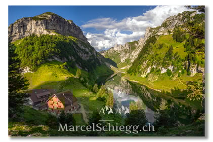 Marcel Schiegg, Fotografie, Geschenkidee, Berggasthaus Bollenwees, Fählensee, Fälensee, Faehlensee, Bollenwees, Alpstein, Schweiz