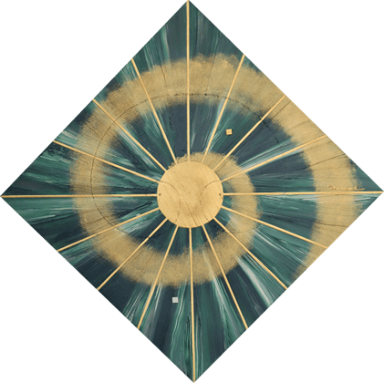 GROUNDING  9   580mm*580mm   S6   2022  acrylic on canvas, wood