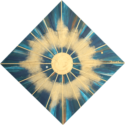 GROUNDING  10   580mm*580mm   S6   2022  acrylic on canvas, wood