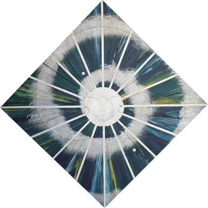 GROUNDING  7   644mm*644mm   S8   2022  acrylic on canvas, wood