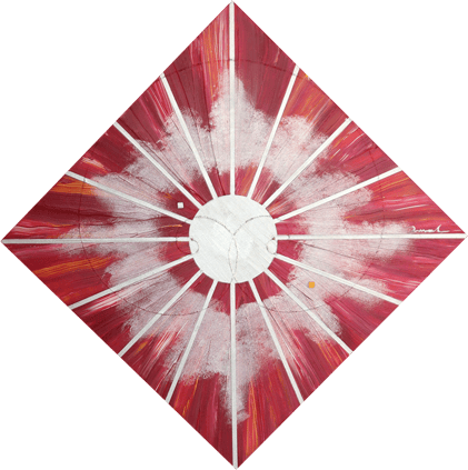 GROUNDING  5   644mm*644mm   S8   2022  acrylic on canvas, wood