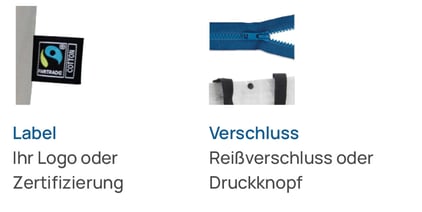 Stoffbeutel Details und Besonderheiten