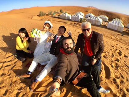 モロッコのサハラ砂漠でのフォトウェディング撮影、無事に終了！