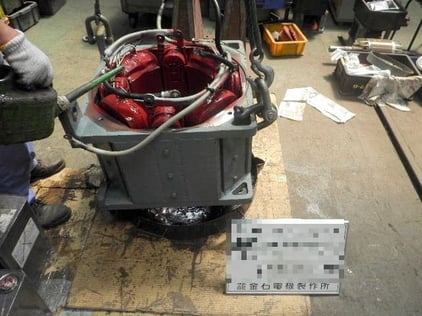 4.ステーターワニス含浸処理