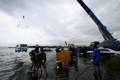 ハンマーセッションの撮影風景