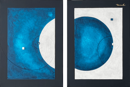 SPIRAL 2024  1   242mm*333mm*2   F4*2   2024  acrylic on canvas, wood