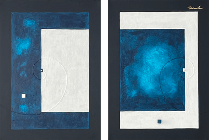 SPIRAL 2024  2   242mm*333mm*2   F4*2   2024  acrylic on canvas, wood