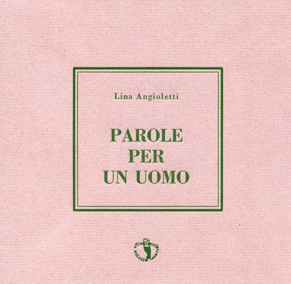 copertina con stampa tipografica in verde