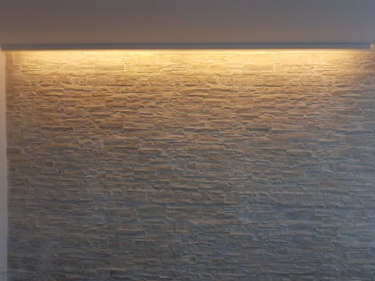 Steinwerke.ch moderne Wandverkleidung - Steinwandbeleuchtung - Deko - Design - Wandpaneele, Modern - Elegant - Exklusiv - Steinwandbeleuchtung - Kunststein - Ambiente - Freude