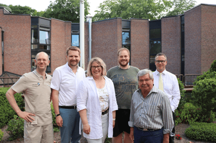 Das Bild zeigt den Vorstand des Blindengarten Vereins