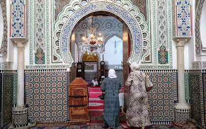 モスクの入り口（異教徒は中に入れません）モロッコ在住日本人Ｍｉｋａ