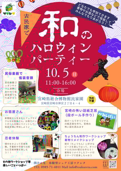 体験型つづくアート展と素材市場