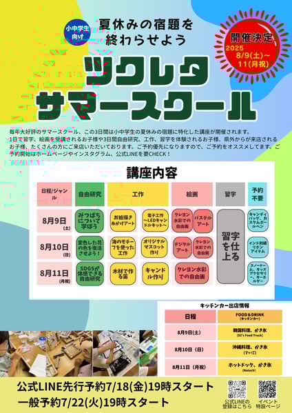 体験型つづくアート展と素材市場