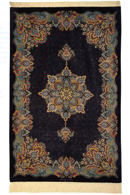 タギーペルシャ絨毯 クムシルク