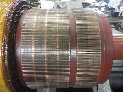 7.コンミュテーター旋削前