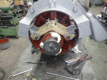 9.組立中（ブラシホルダー取付け）