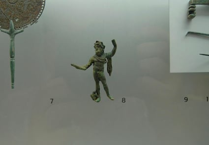 Réplica de Estatuilla en broce de Dios Romano