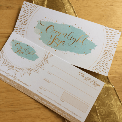 yoga gift voucher