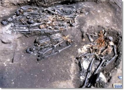 Photographie de fouilles à l'Observance à Marseille, France