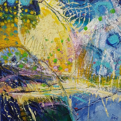 Elisabeth Augendre peintre en Ariège peinture originale acrylique abstrait