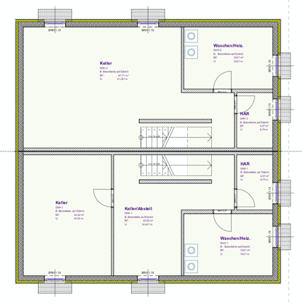 Grundriss Keller DHH Frankenforst