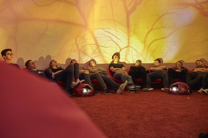 Aufblasbarer Projektionsraum, Sphäre, unterdruckraum