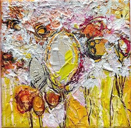 Elisabeth Augendre artiste peintre en Ariège acrylique impressionnisme florale 26