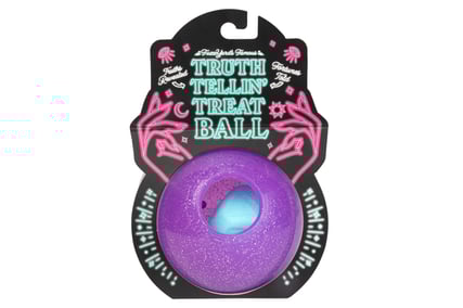 Hundespielzeug Leckerli Ball Wahrsagewuerfel lila Intelligenzspielzeug 