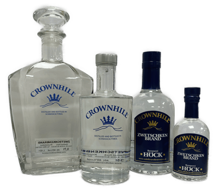 Edelbrand schnaps  Crownhill Destillerie zwetschkenschnaps