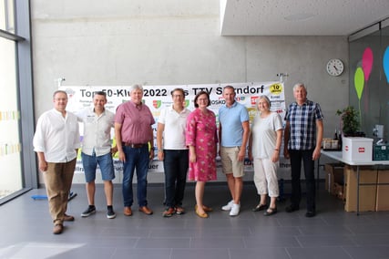 Der Top 50-Klub 2022 wurde beim Grillfest des TTV Sierndorf präsentiert.