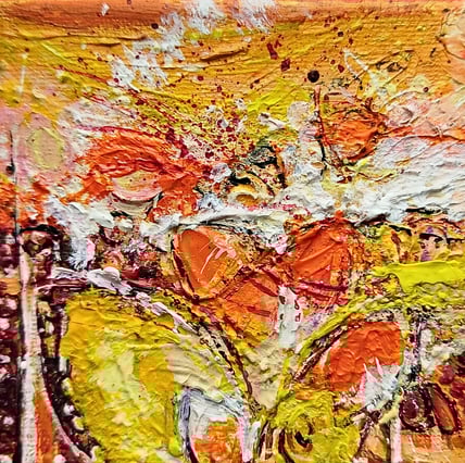 Elisabeth Augendre artiste peintre en Ariège peinture acrylique florale 18