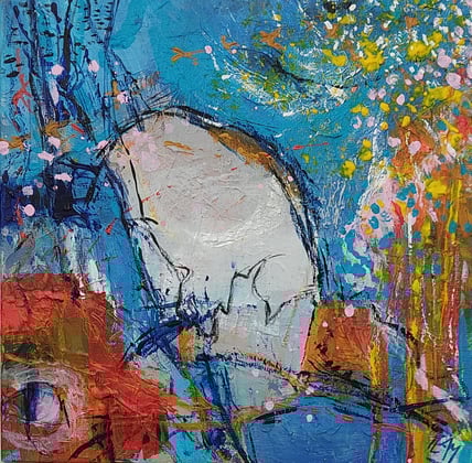  Elisabeth Augendre peintre en Ariège peinture originale acrylique 